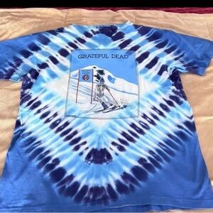 Grateful Dead Vintage 89 Spring Tour Tie Dye T Shirt Size XL